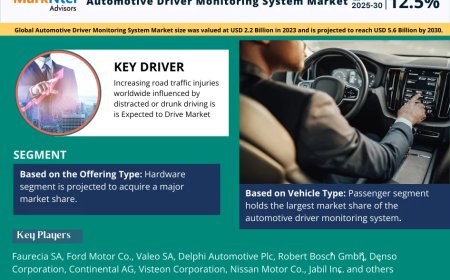 Global Automotive Driver Monitoring System Market Size, Share, Trends, Growth Analysis, Report 2025-2030