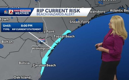 High Rip Current Risks Prompt Warnings Along Carolina Beaches