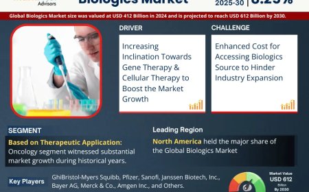 Global Biologics Components Market Value and Growth Projections for 2025 - 2030