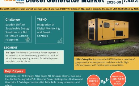 Global Diesel Generator Components Market Value and Growth Projections for 2025 - 2030