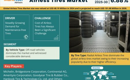 Global Airless Tires Market Size, Share, Trends, Growth Analysis, Report 2025-2030