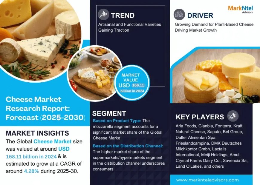 Global Cheese Market Value and Growth Projections for 2025 - 2030